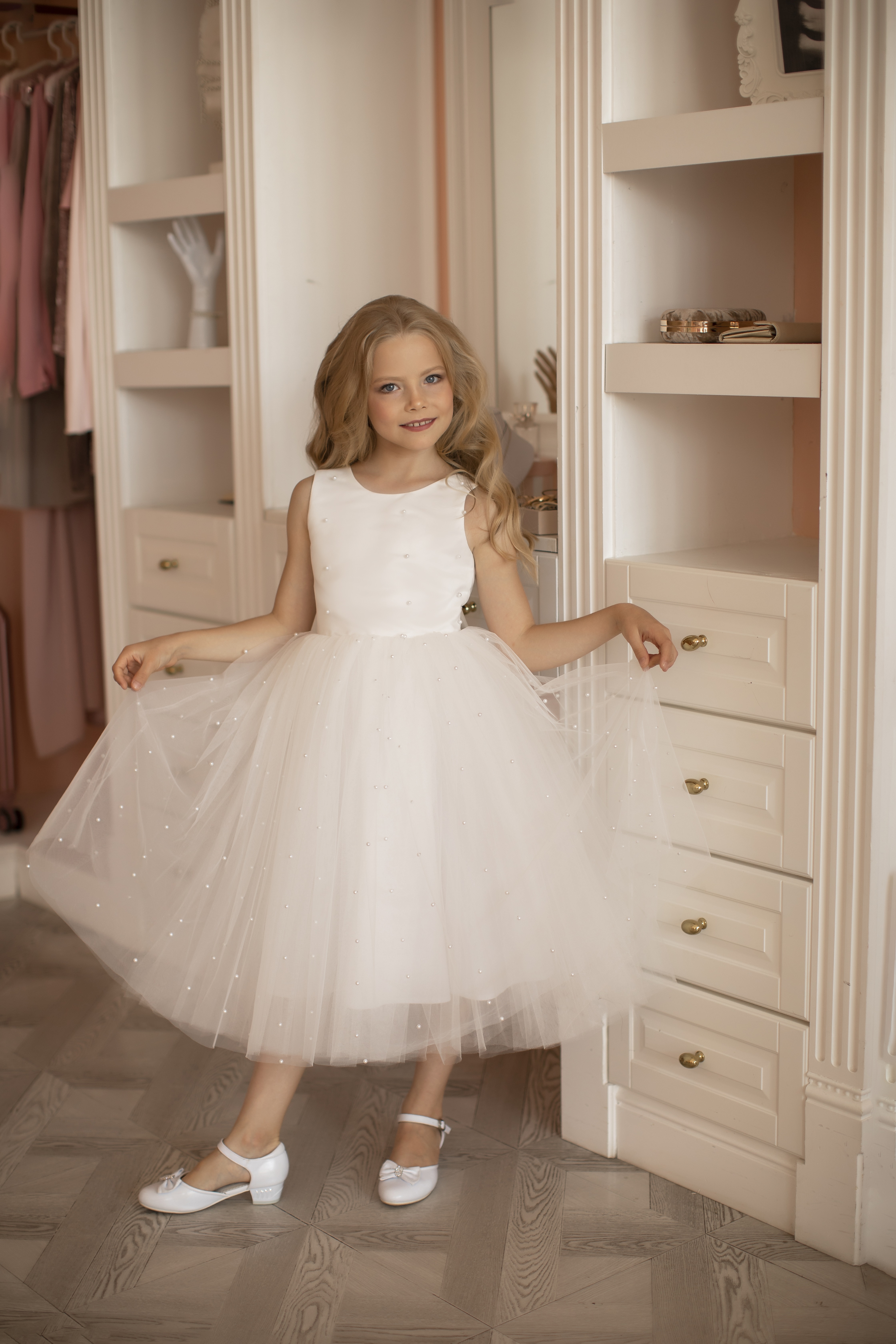 Платье ilina irina kids А-01 белое - фото 7