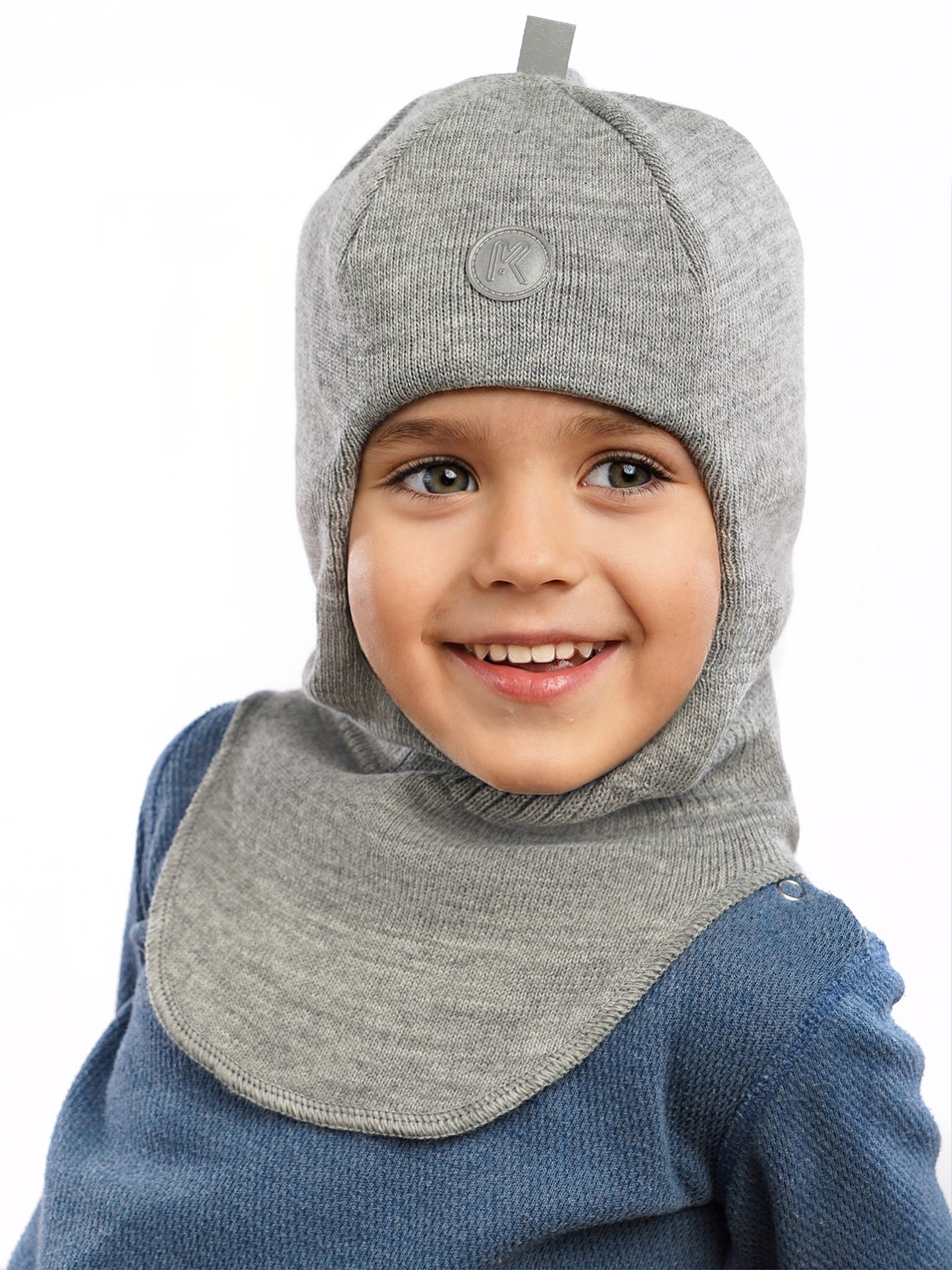 Шапка ПриКиндер U-Sp22547 Цвет: Светло-серый - фото 9