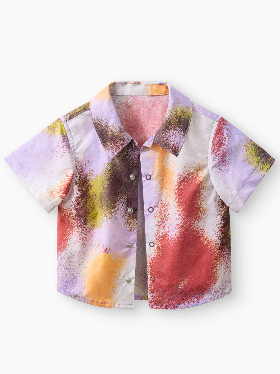 Рубашка Happy Baby 88701-0_purpl red gradient - фото 2