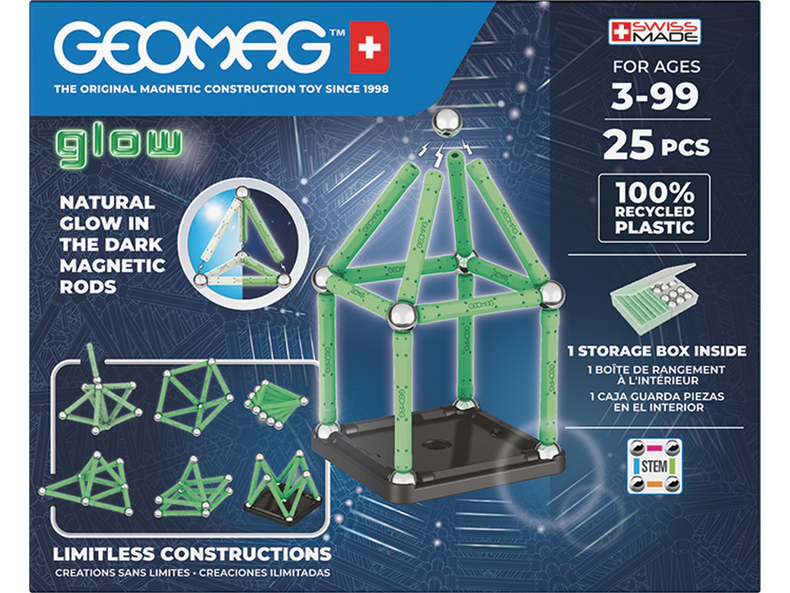 Конструктор Geomag магнитный 25 дет. - фото 1