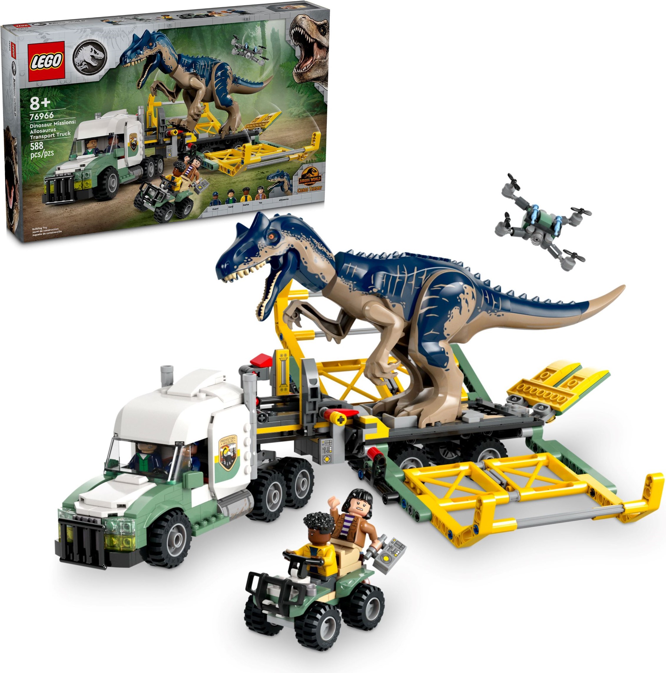 Изображение товара Конструктор LEGO Jurassic World 76966 с динозавром и транспортом Изображение товара Конструктор LEGO Jurassic World 76966 с динозавром и транспортом