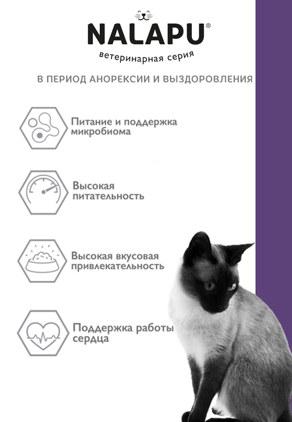 Корм для кошек NALAPU Recovery для взрослых кошек для восстановления питания и выздоровления 77г - фото 5