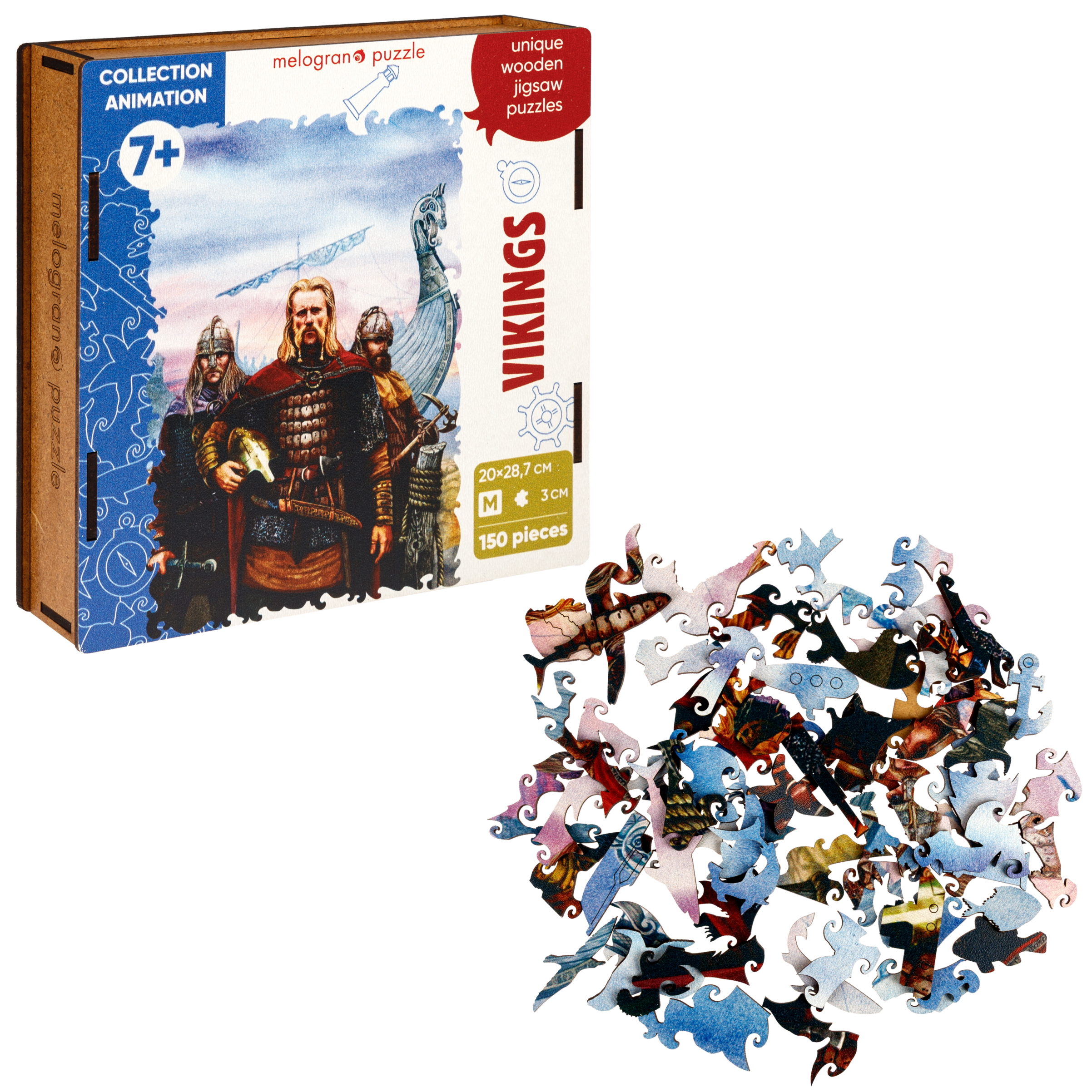 Пазл Melograno puzzle деревянный - фото 2