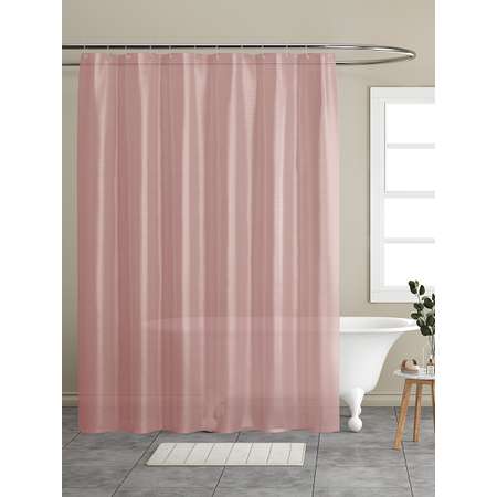 Штора для ванной DeNASTIA ПЕВА 180x200 см розовый S000052