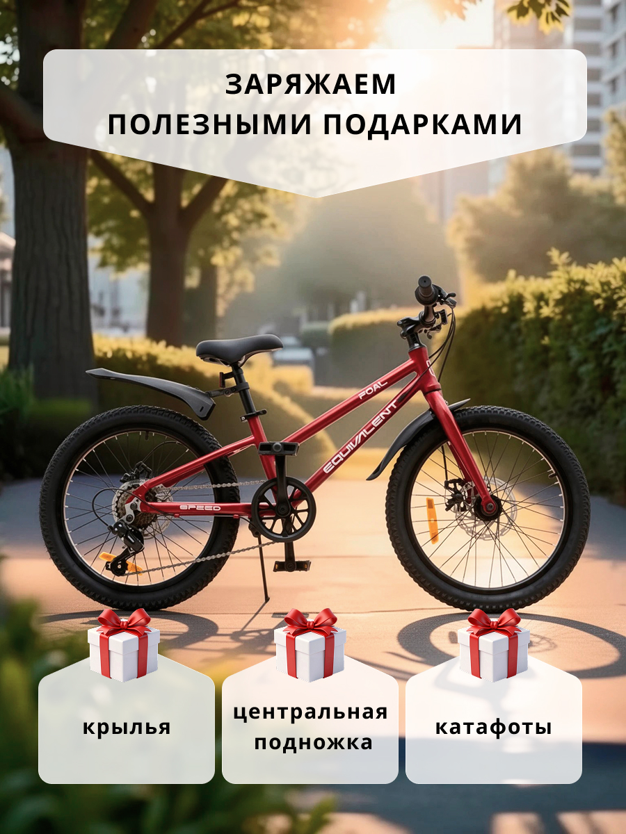 Двухколесный велосипед EQUIVALENT 20 дюймов - фото 3