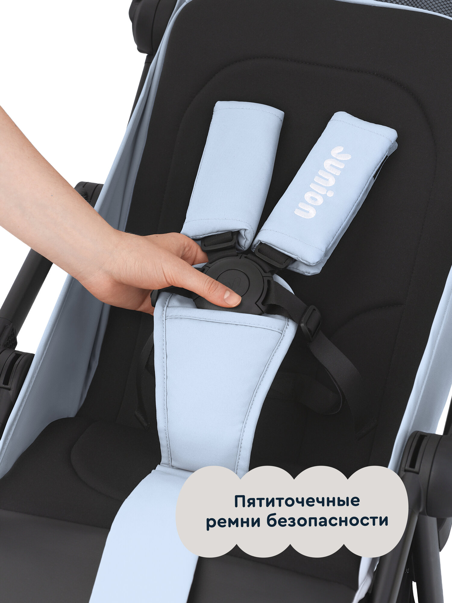Коляска прогулочная Junion Flokky синий - фото 9