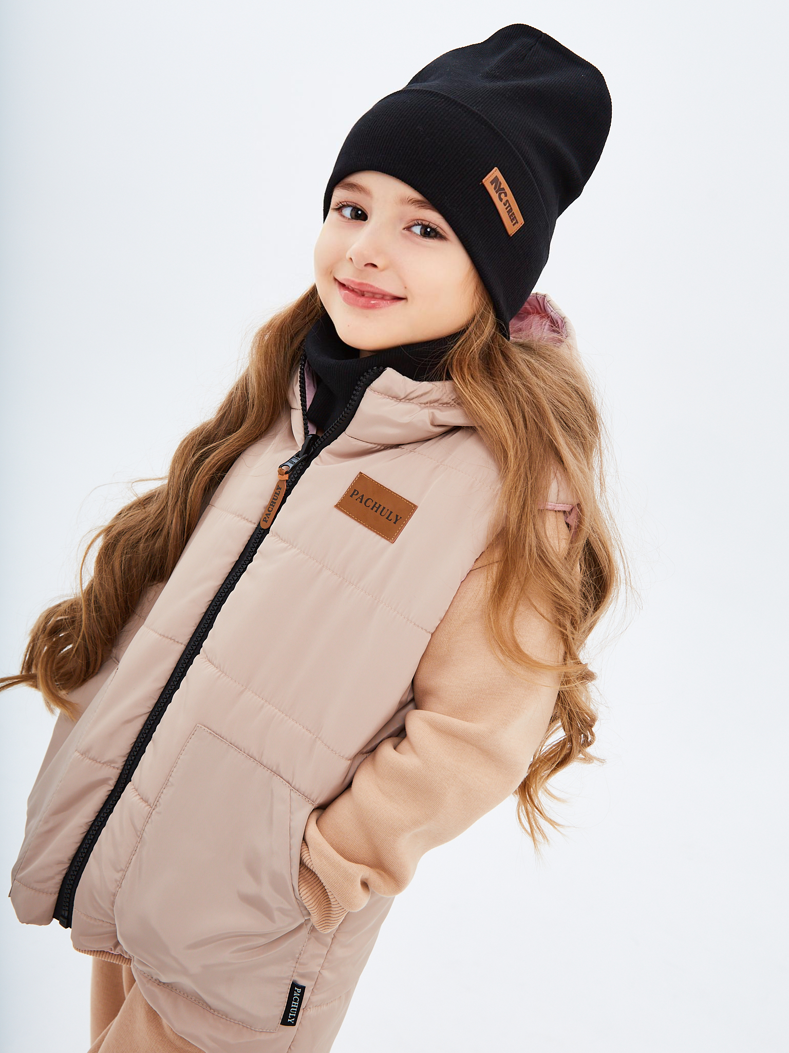 Шапка и снуд NYCkids NYC-H-70-KashOtvG-black - фото 9