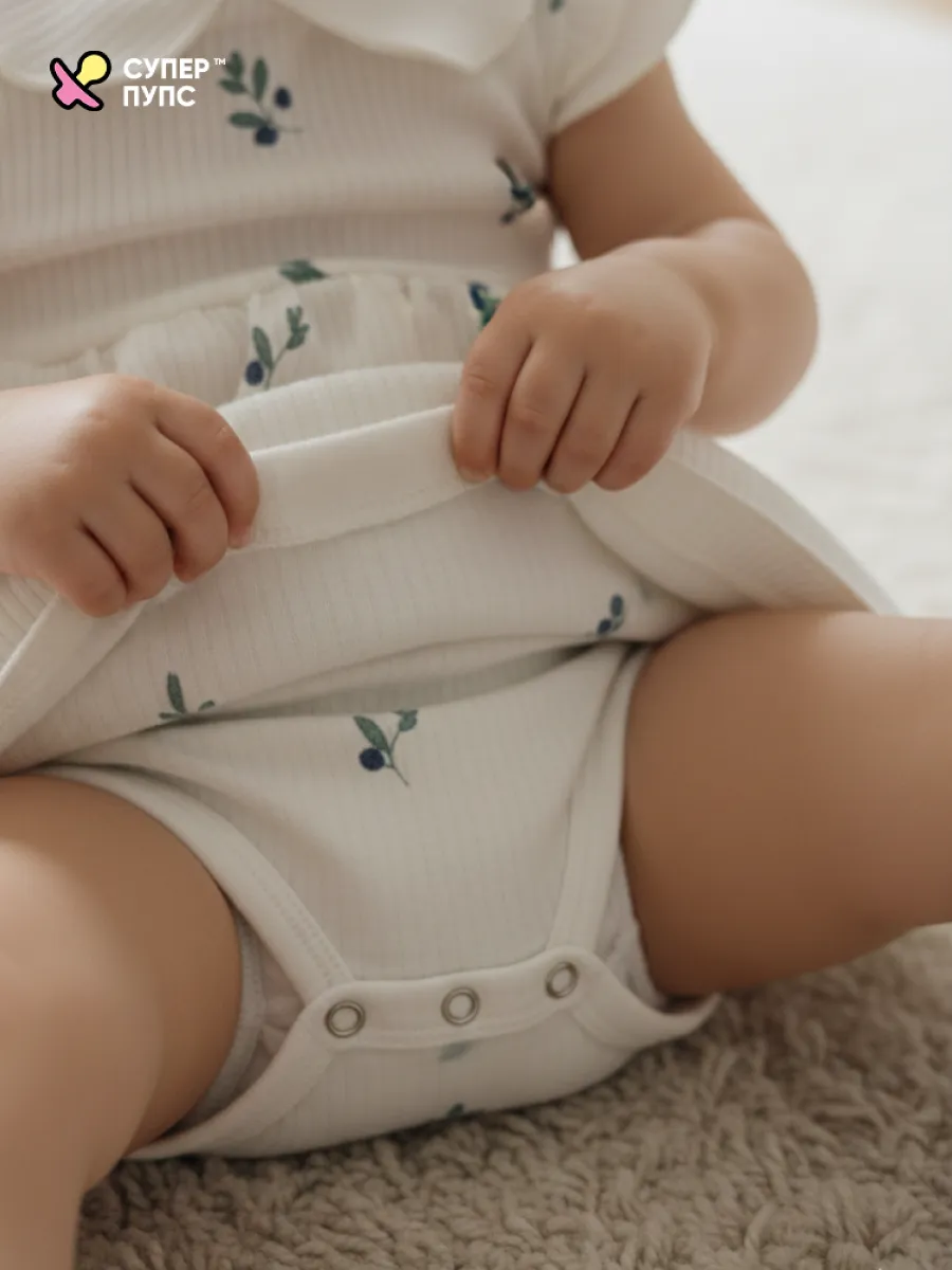 Боди-платье Супер Пупс бд/платье/2крыл/оливка - фото 14