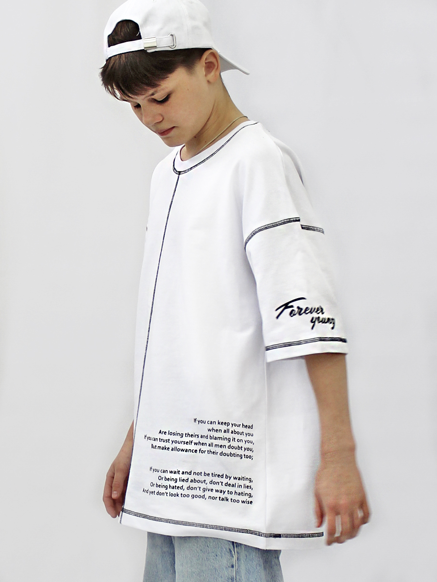 Футболка STELLA MODA 11604 белый - фото 1
