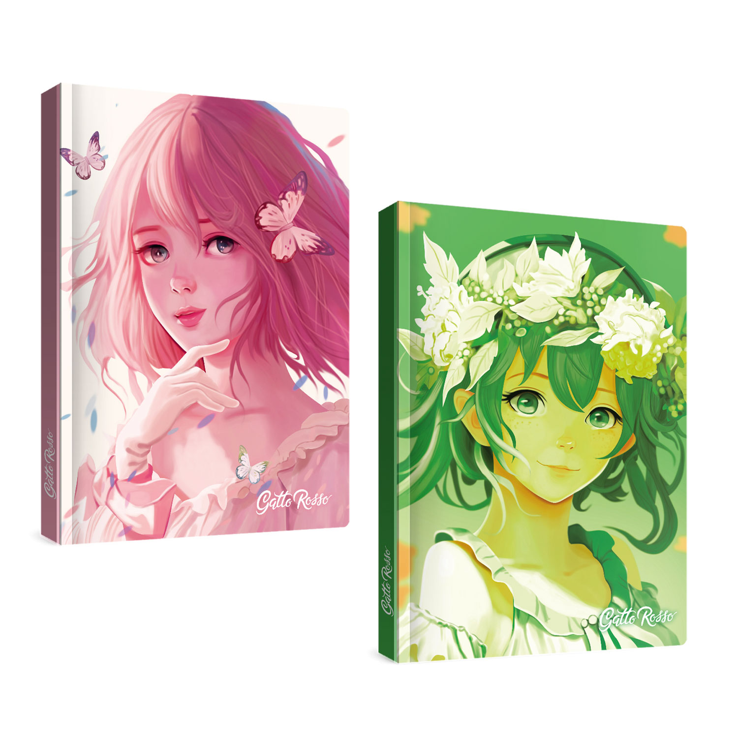 Блокнот Проф-Пресс скетчбук Gatto Rosso комплект из 2 шт по 80 л А5 невинность+нежность - фото 1