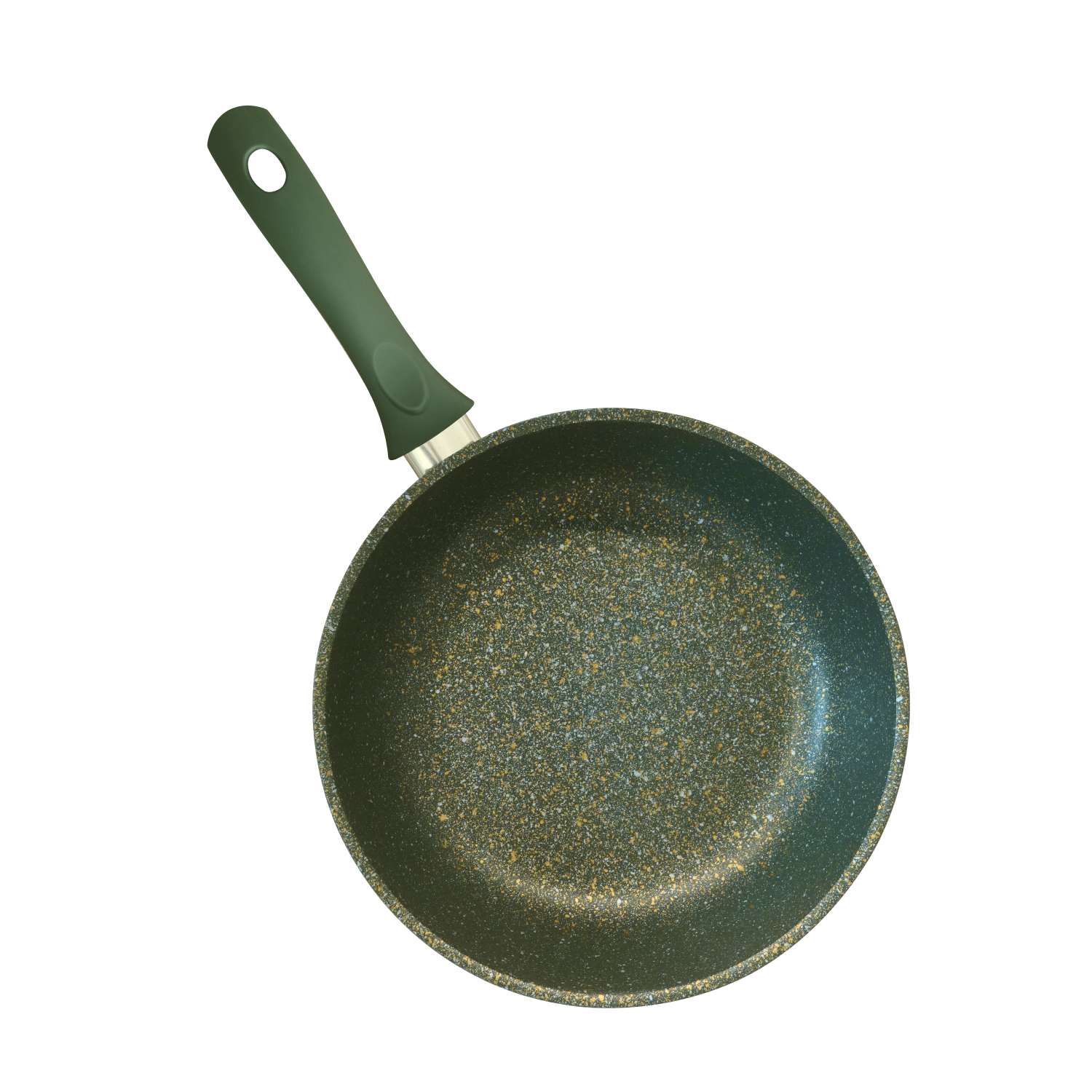 Сковорода Kukmara Trendy style Мalachite антипригарная с ручкой 26см - фото 2