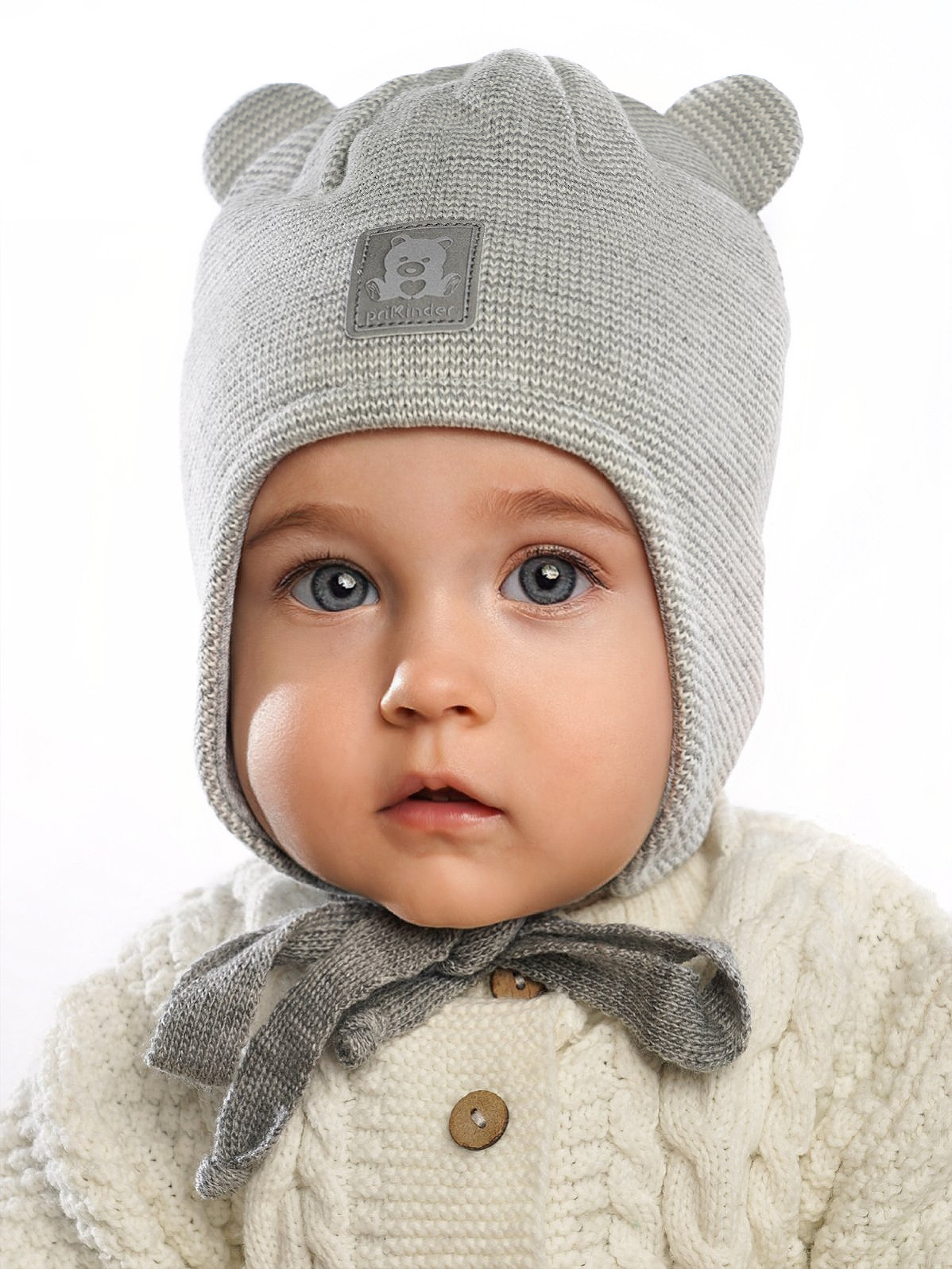 Шапка ПриКиндер D2-1890 Цвет: Серый/белый - фото 1