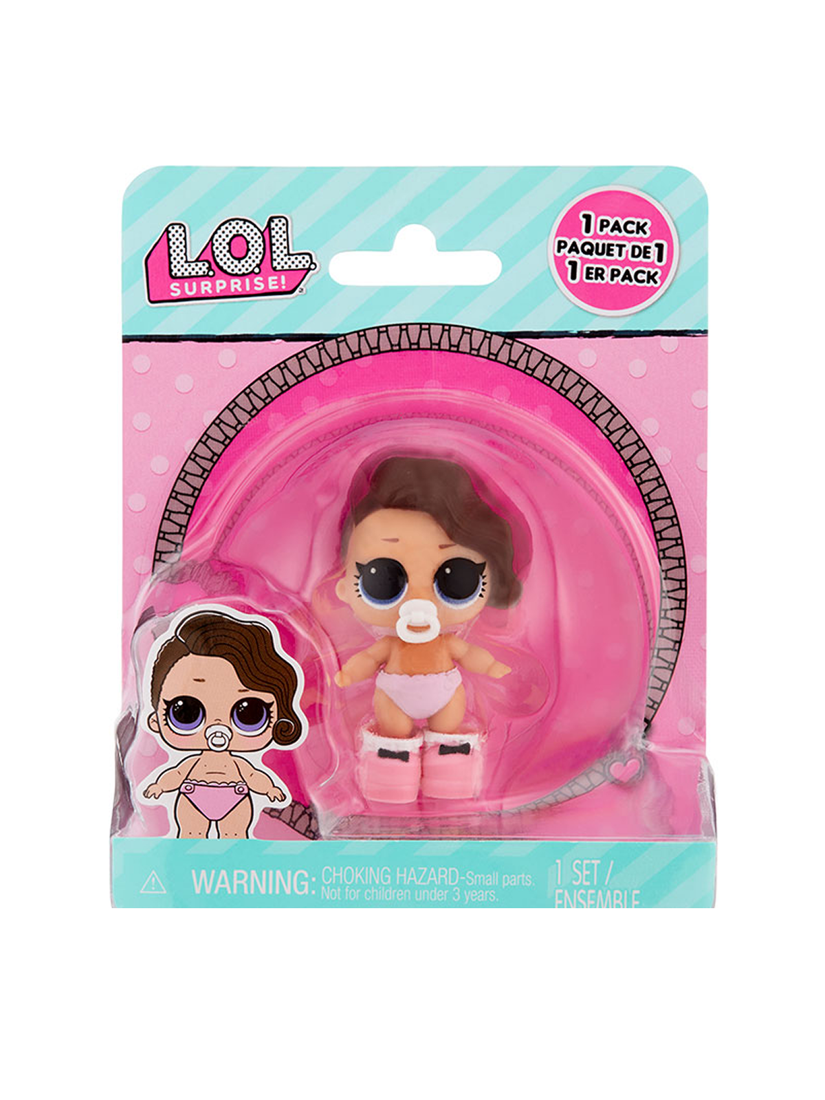 Кукла мини L.O.L. Surprise! opp Lil Sis Шикарная крошка 987420 коричневая lil sis - фото 3