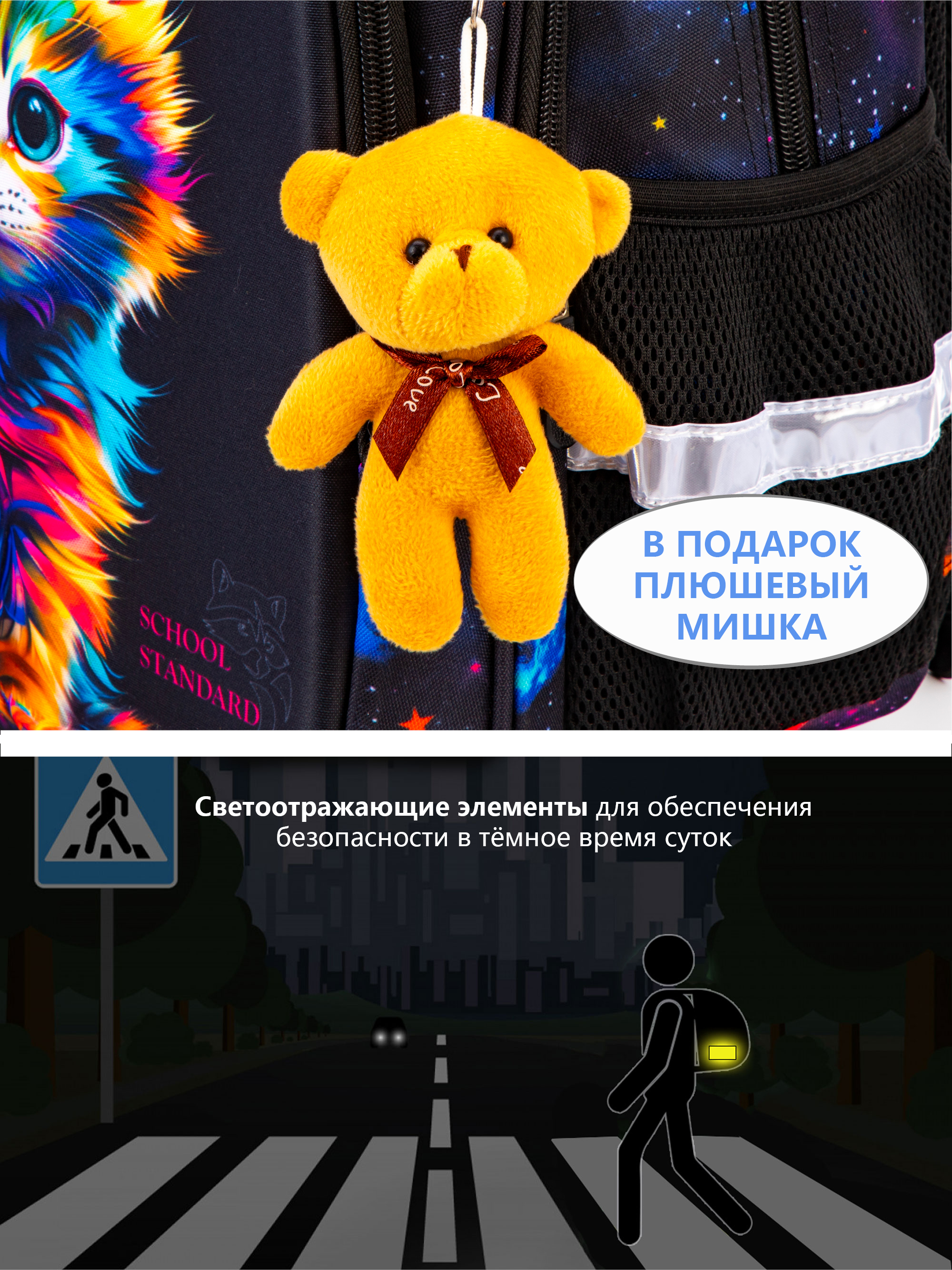 Рюкзак School Standard первокласснику набор 4 в 1 - фото 13