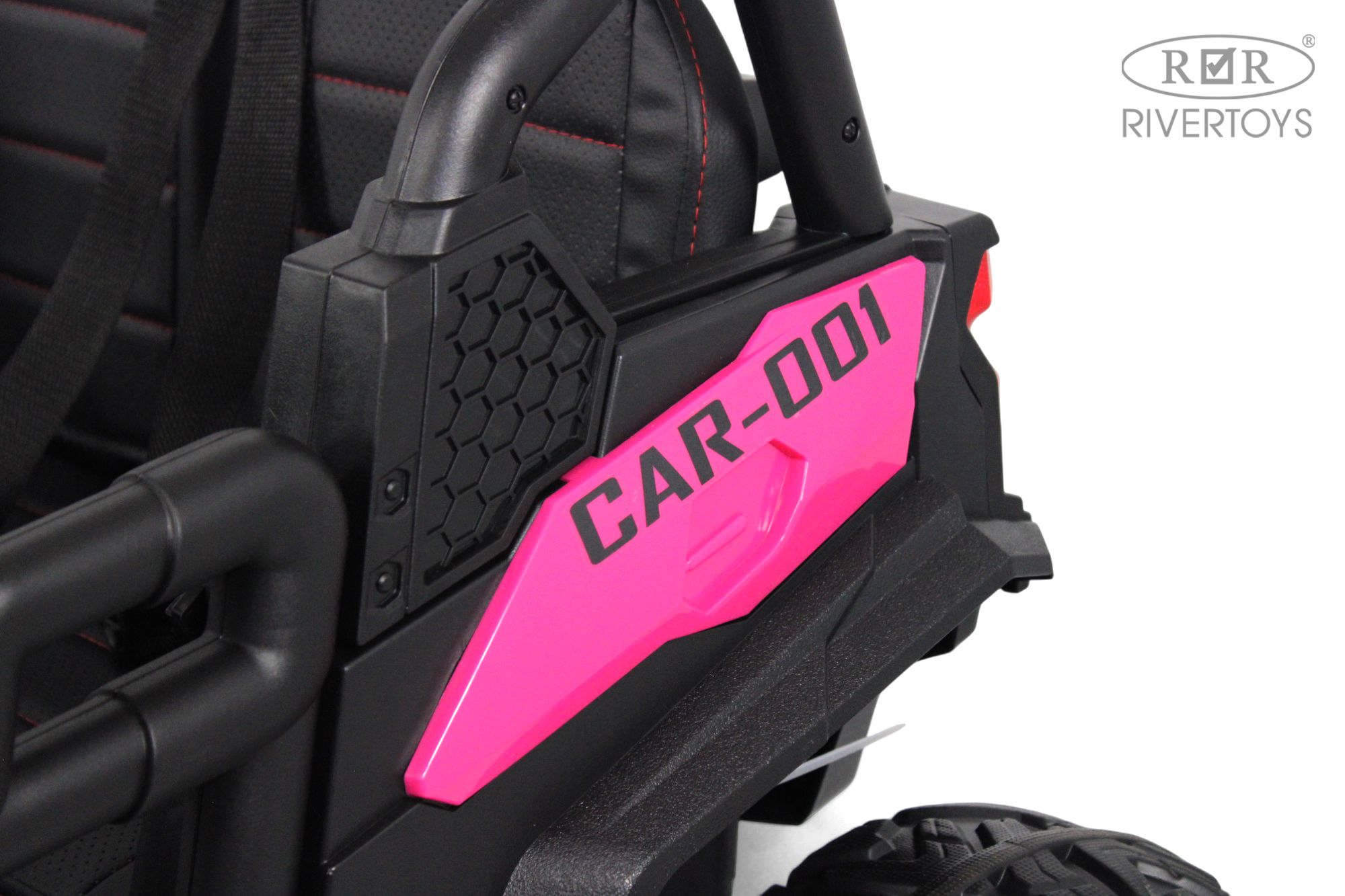 Электромобиль RIVERTOYS K555KK-BUGGY-PINK С пультом ДУ - фото 10