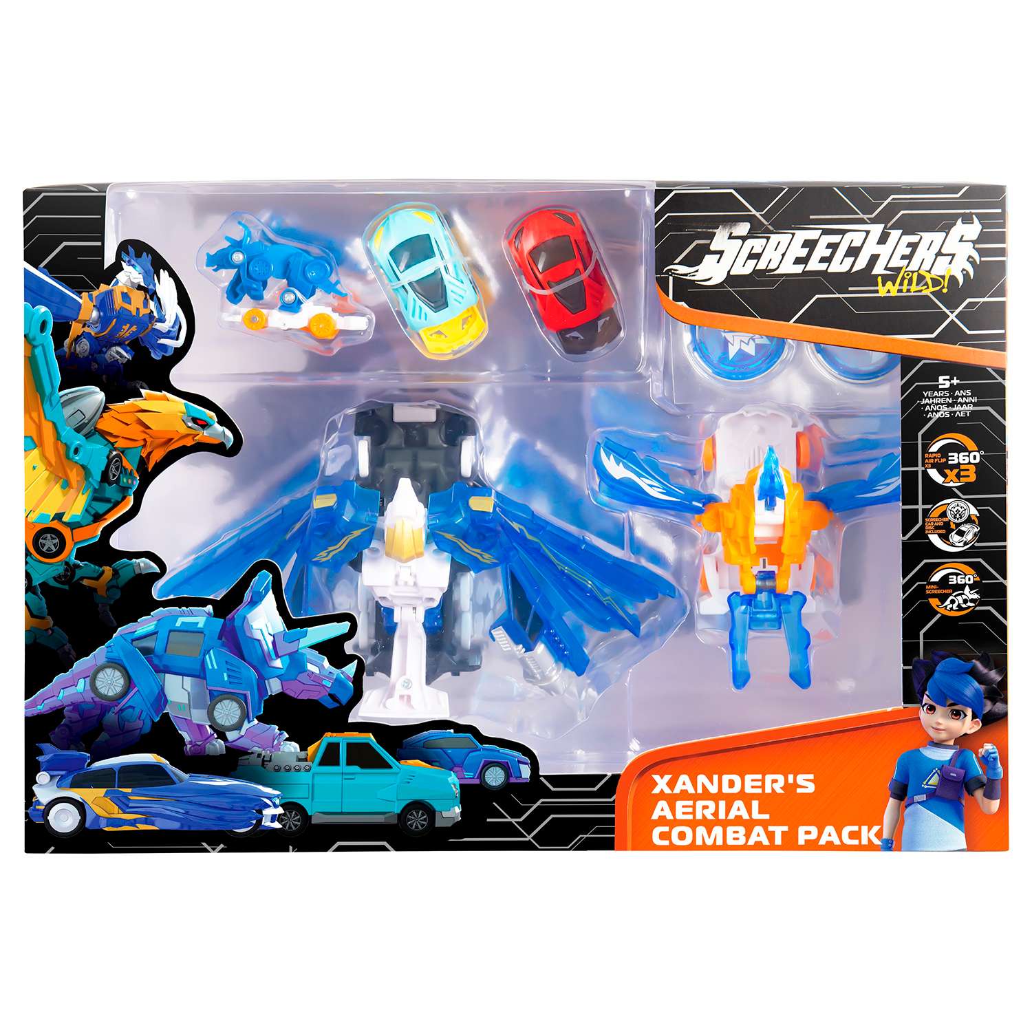 Игровой набор Screechers Wild Машинки-трансформеры - фото 1
