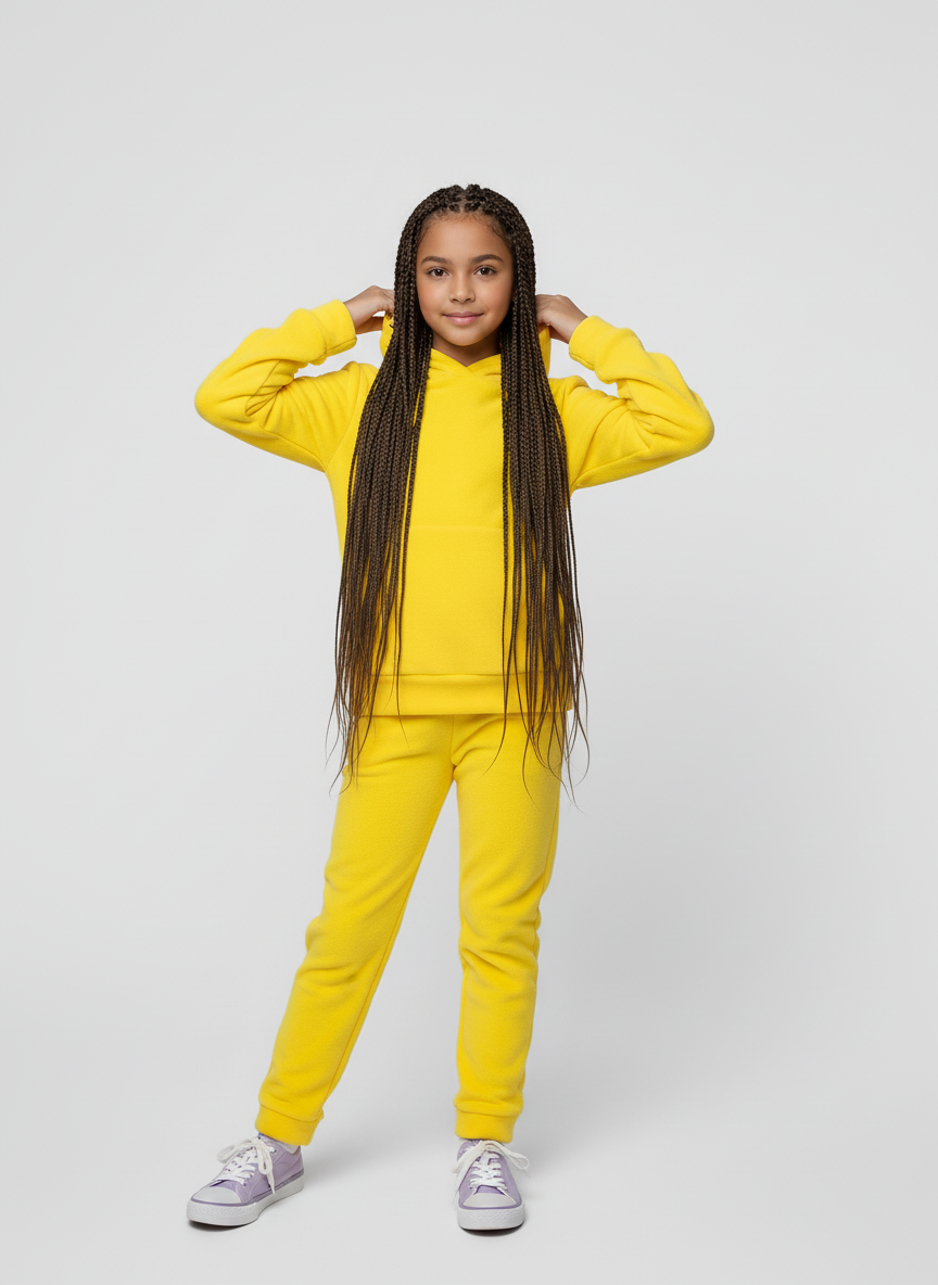 Костюм флисовый Утенок 7043г(ш) желтый - фото 1