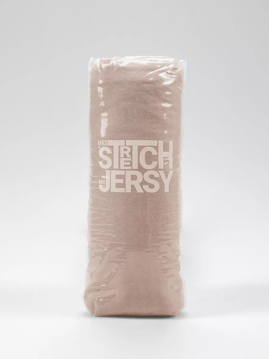 Простыня Mrs.Stretch Mr.Jersy Какао 90 x 200 см на резинке - фото 6
