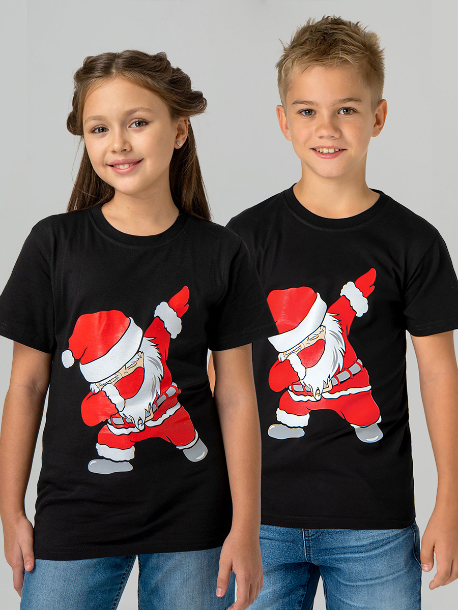 Футболка HappyFox HF55011Msanta.черный - фото 2