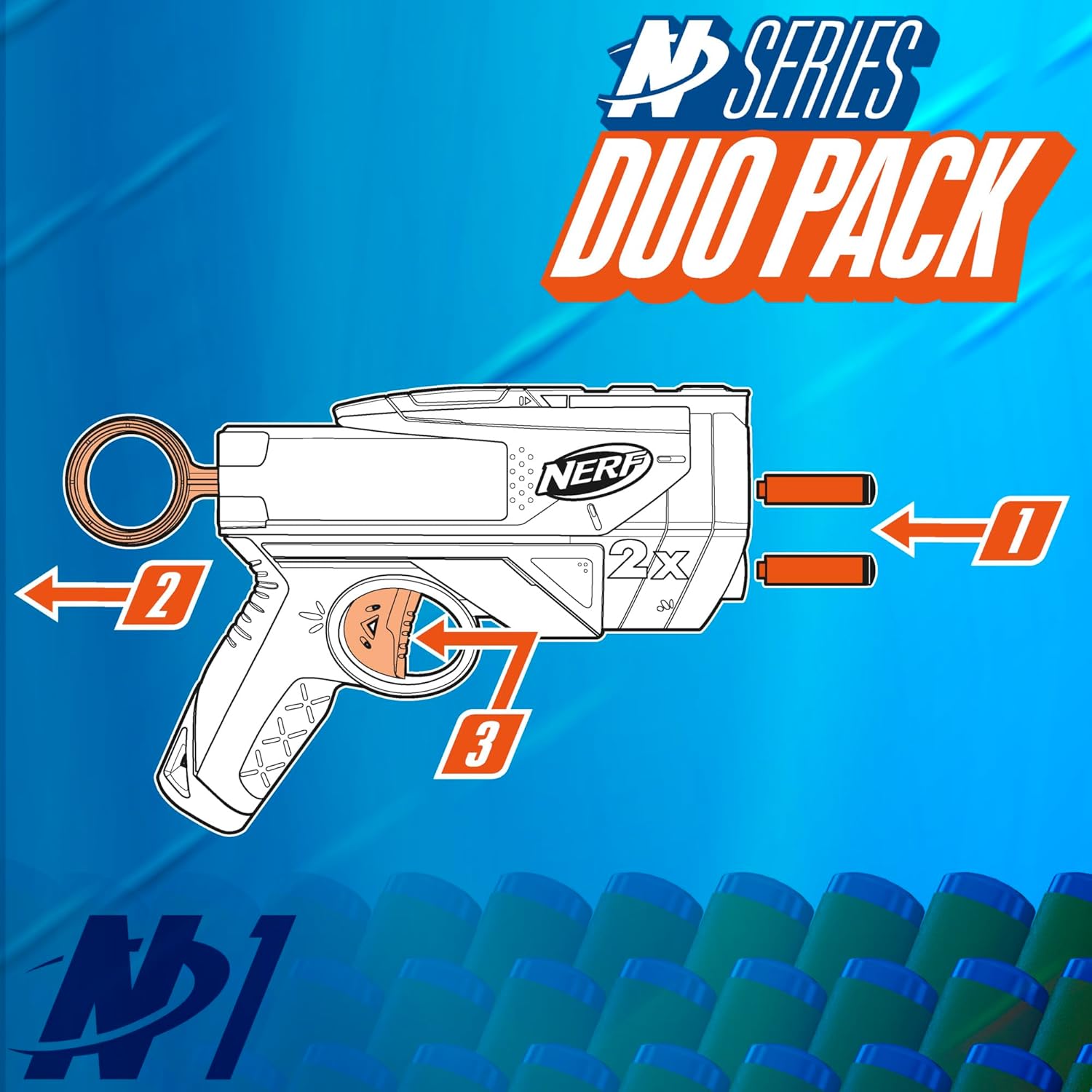 Бластер Nerf N Series - фото 9