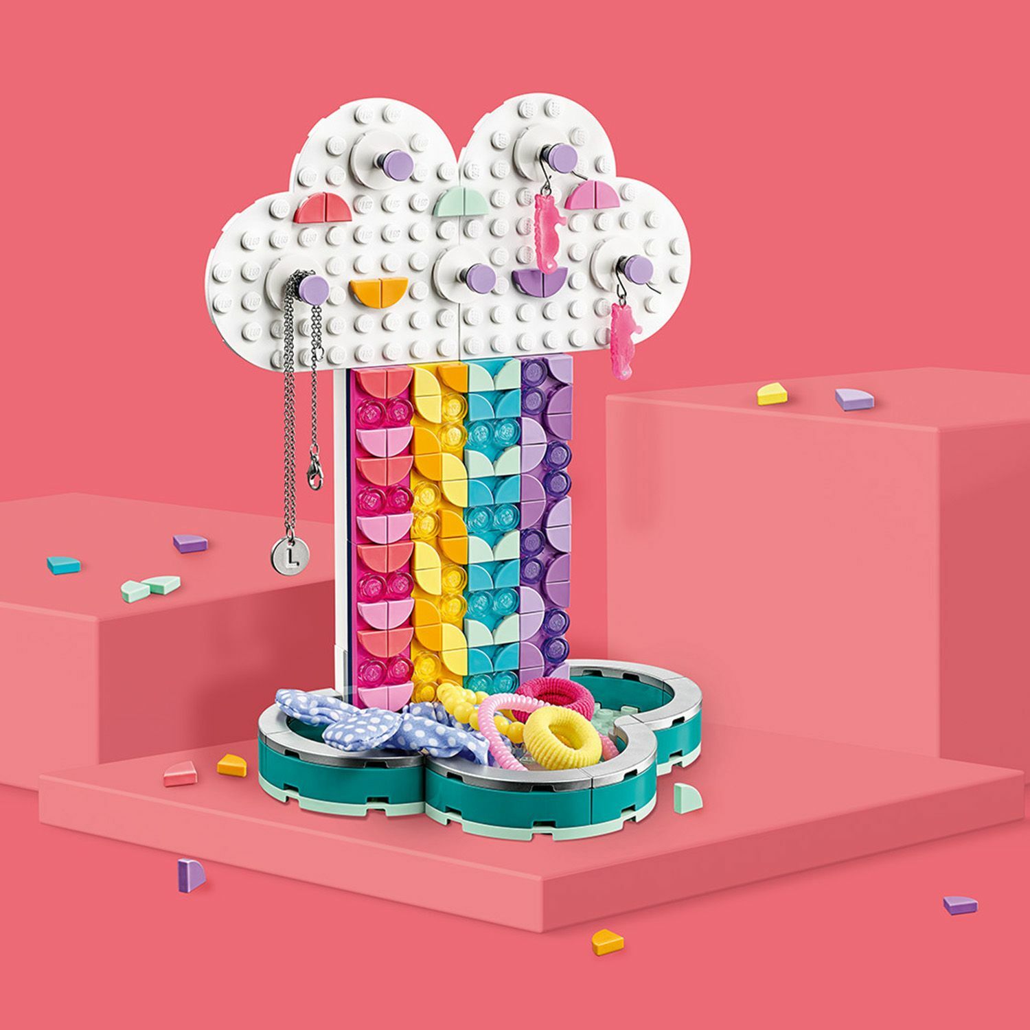Конструктор LEGO DOTS Подставка для украшений Радуга - фото 12