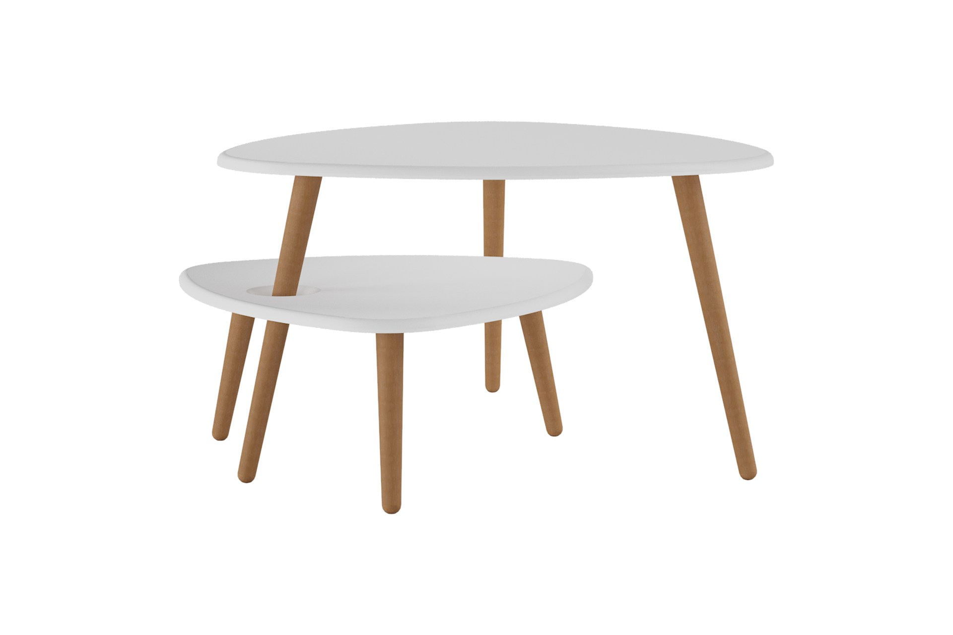 Стол журнальный КАЛИФОРНИЯ МЕБЕЛЬ Стилгрей белый - фото 2