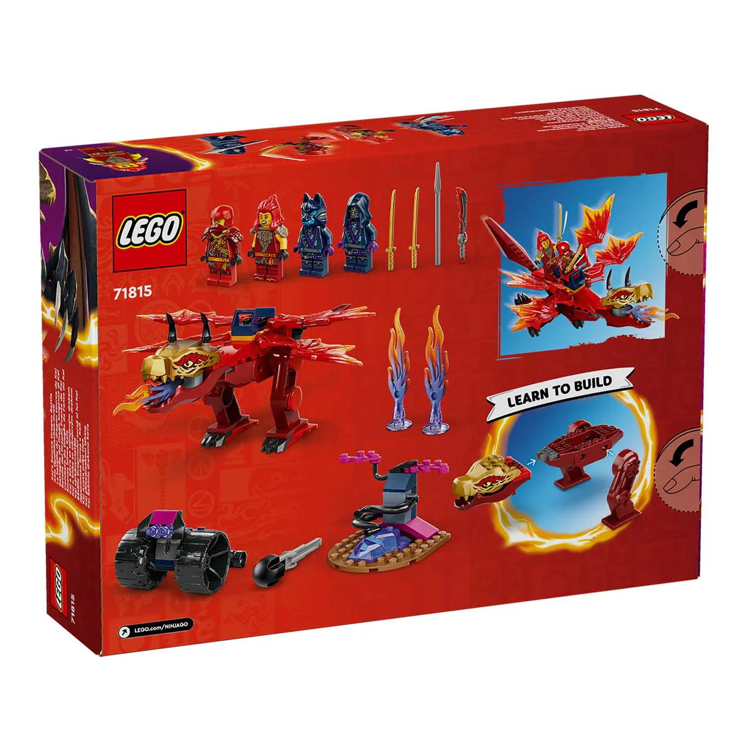 Конструктор LEGO NINJAGO Битва дракона Кая 120 дет. - фото 10