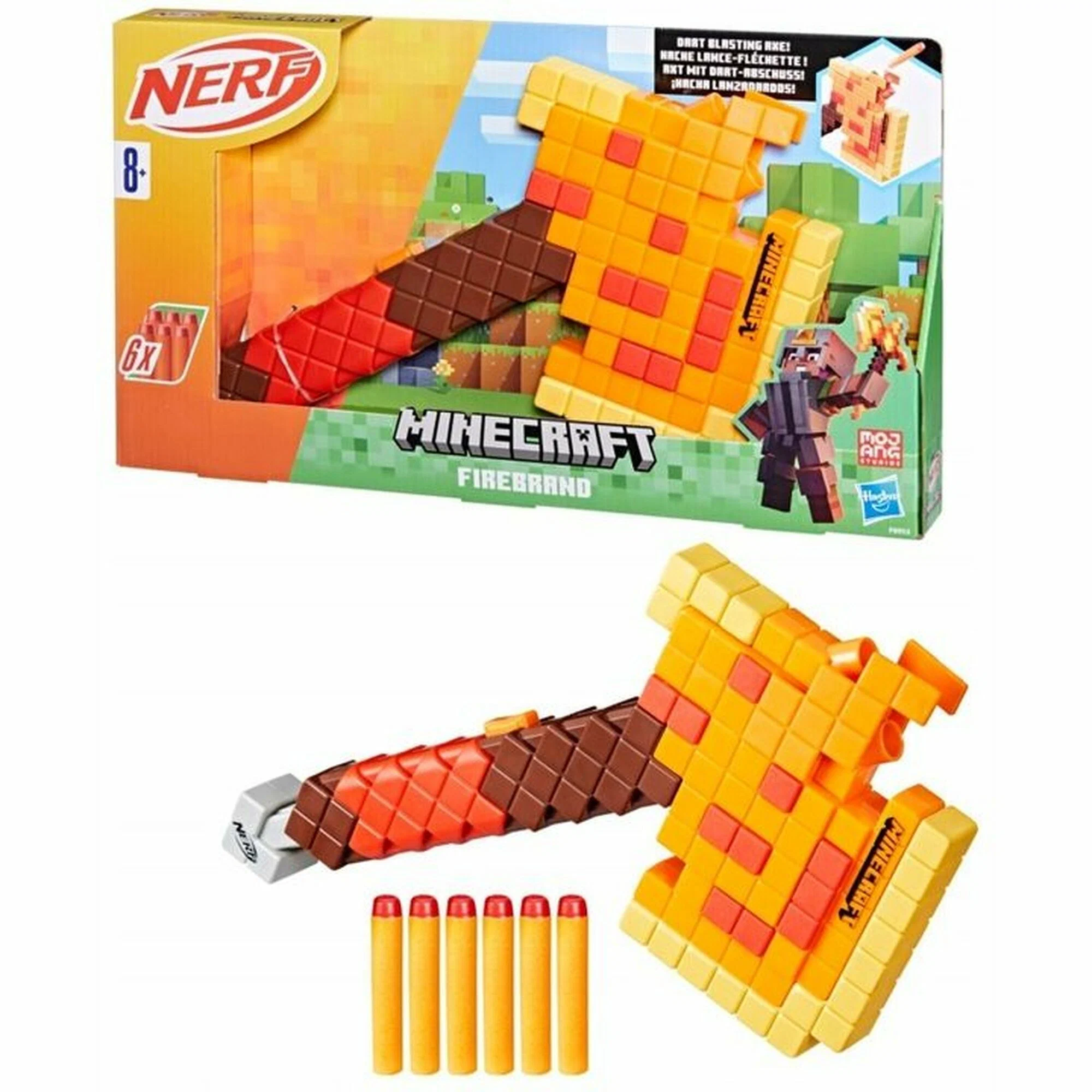 Топор игрушечный Nerf Minecraft Firebrand - фото 1