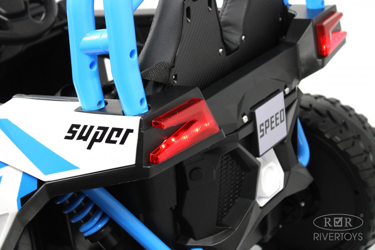 Электромобиль RIVERTOYS F888FF-A-BLUE С пультом ДУ - фото 12