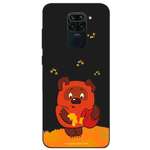 Силиконовый чехол Mcover для смартфона Xiaomi Redmi Note 9 Союзмультфильм Медвежонок и мед