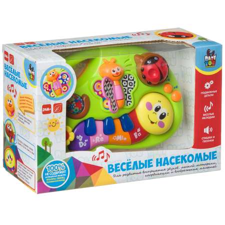 Игрушка музыкальная Bondibon Веселые насекомые пианино