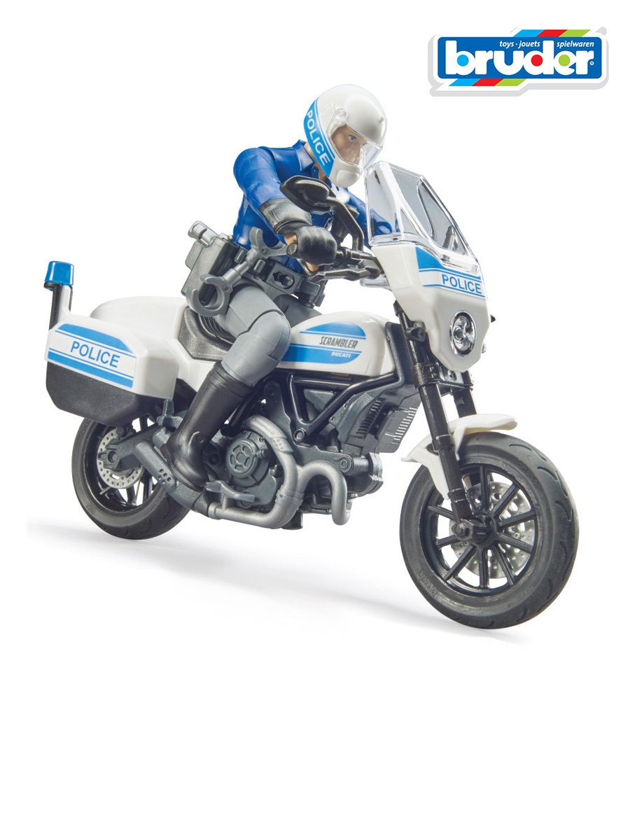 Мотоцикл Bruder Scrambler Ducati с фигуркой 62-731 - фото 1