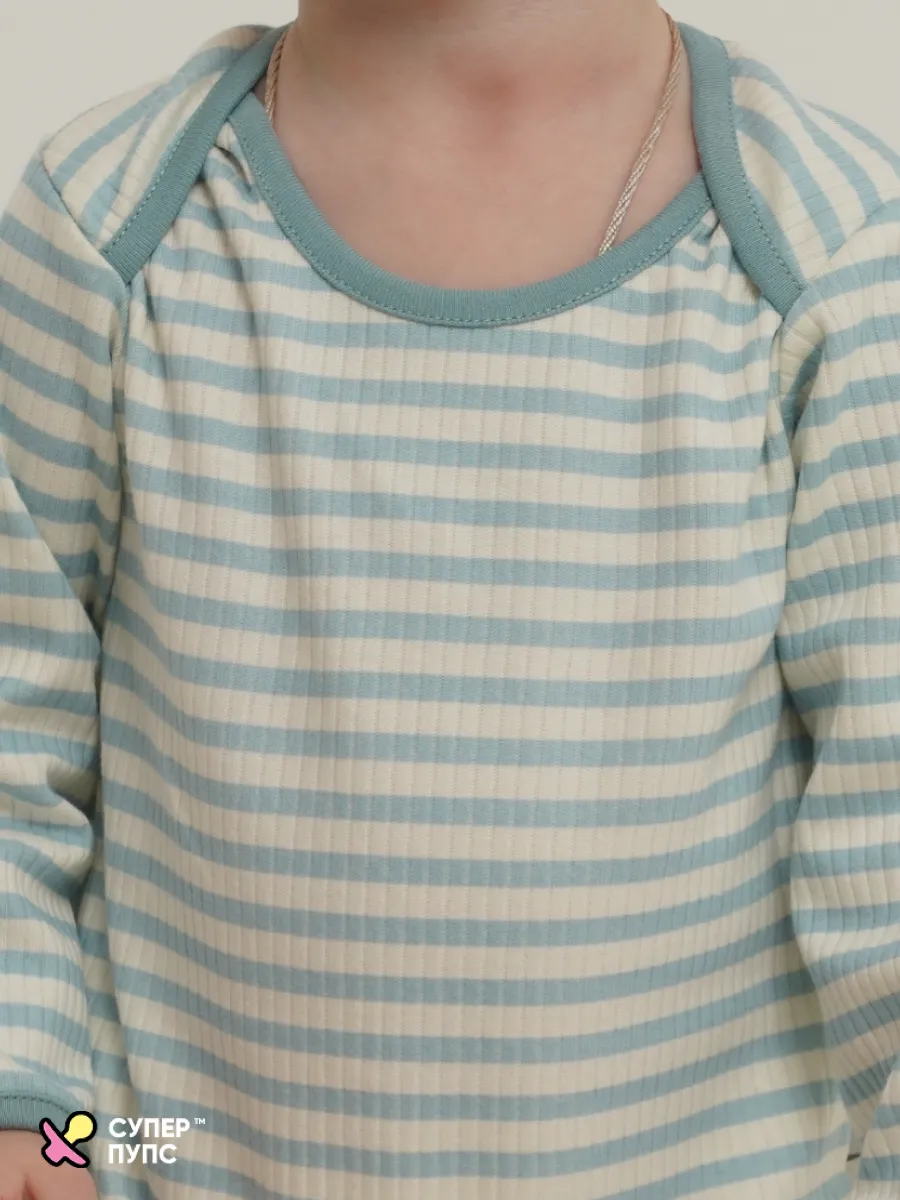 Боди 3 шт Супер Пупс нбр/3пр/бд/sk20/полоска/рыбки - фото 22