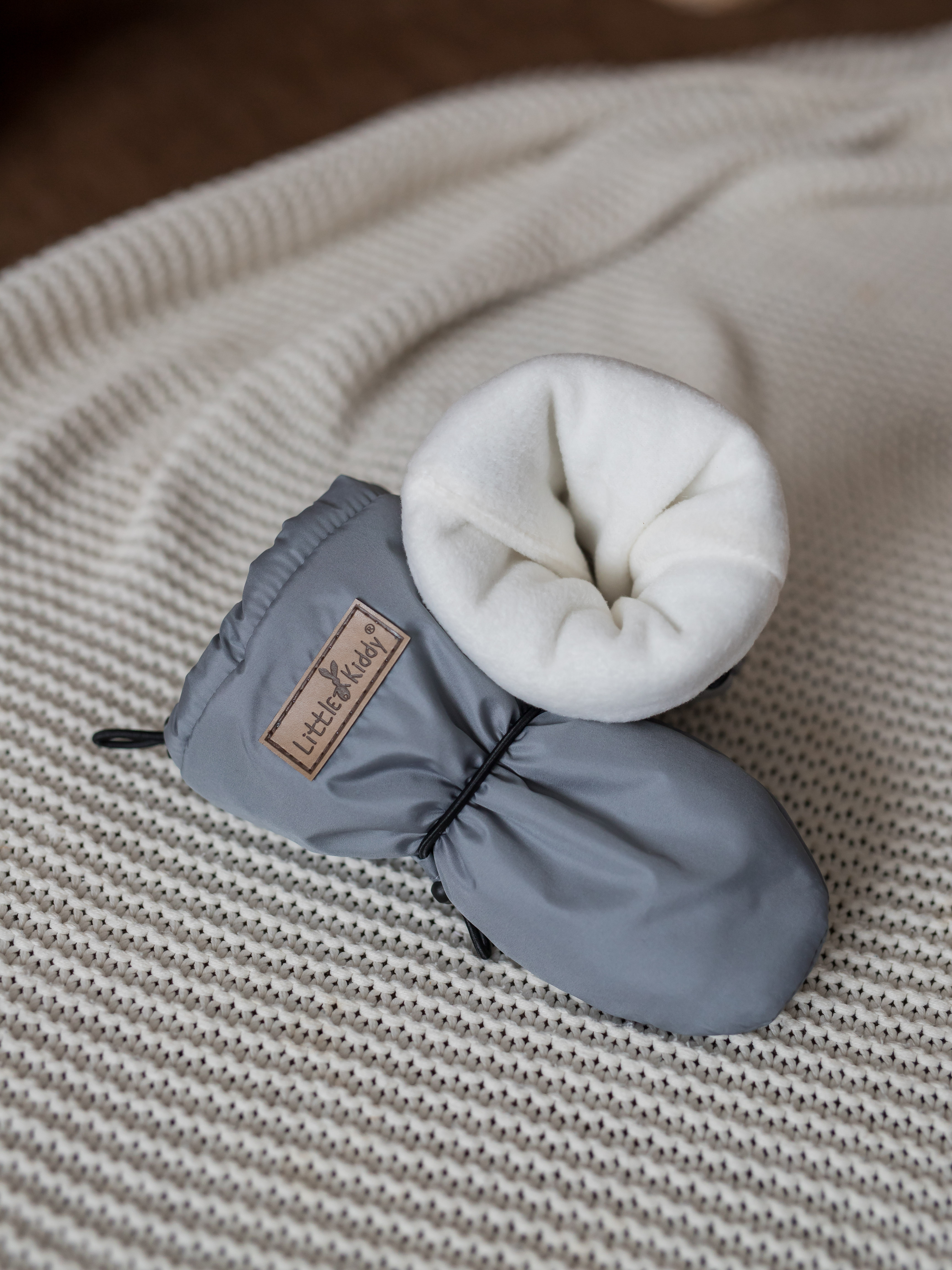 Варежки LittleKiddy varegki_demiсерый - фото 4