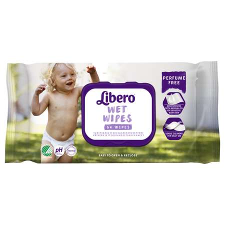 Влажные салфетки Libero 64 шт.