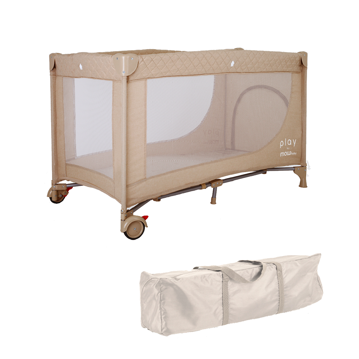 Манеж детский MOWbaby PLAY RP125 beige 4670078610522 - фото 1