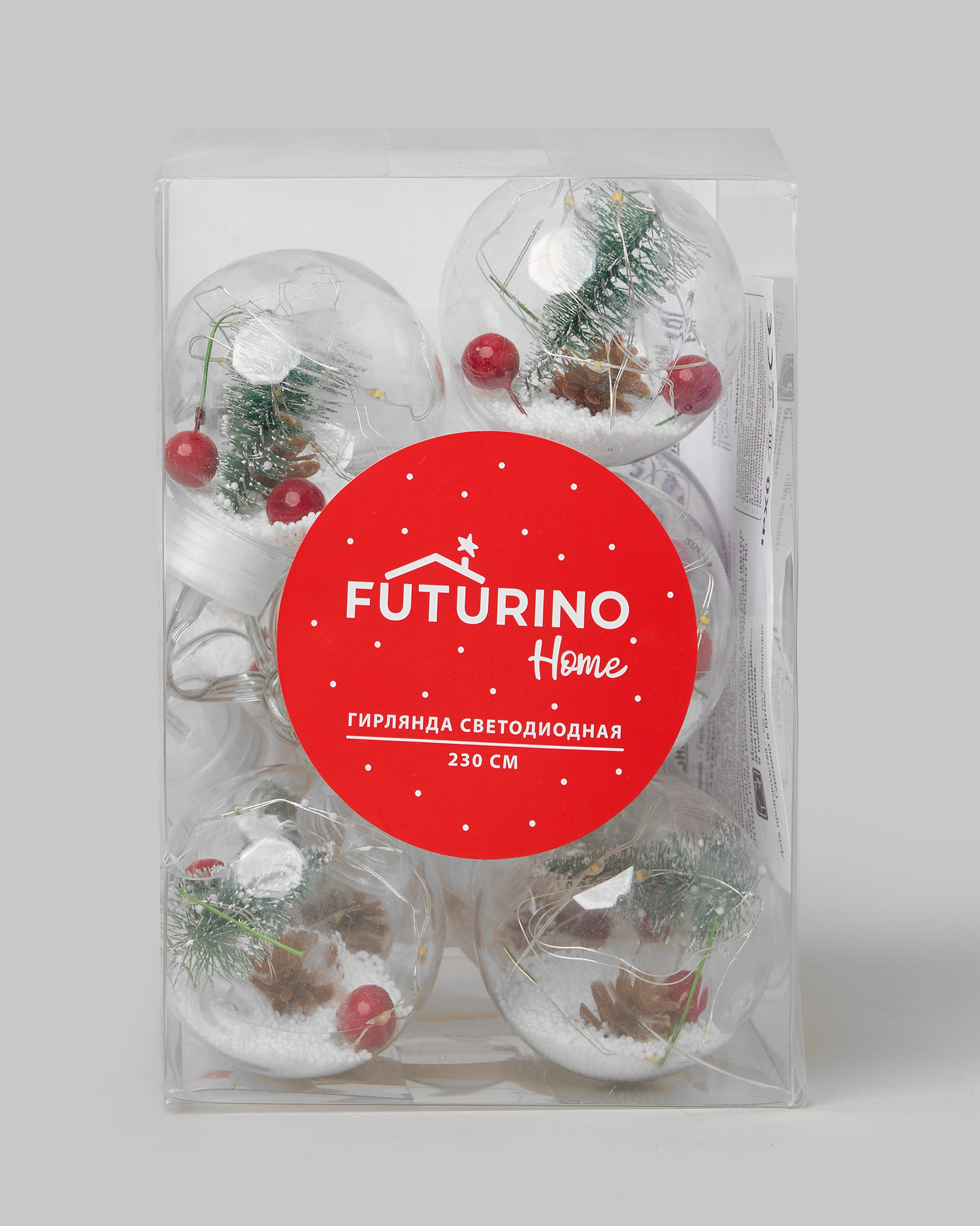 Новогодняя гирлянда FUTURINO Home Зимний шар 230 см - фото 5