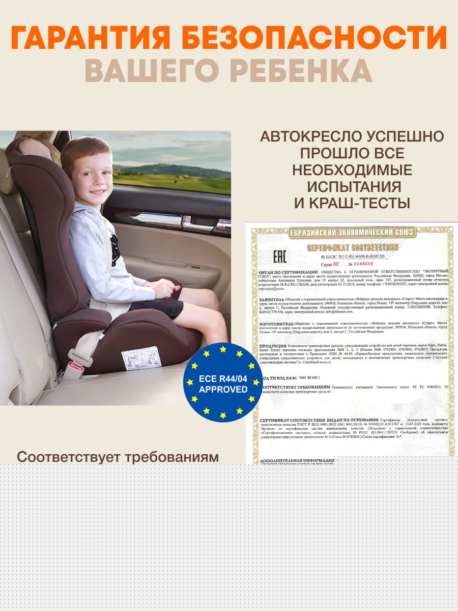 Автокресло ZLATEK Gals 3 (22-36 кг) синий - фото 2