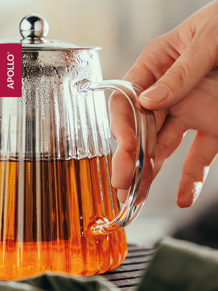 Чайник заварочный APOLLO 950 мл, два бокала 280 мл - фото 2