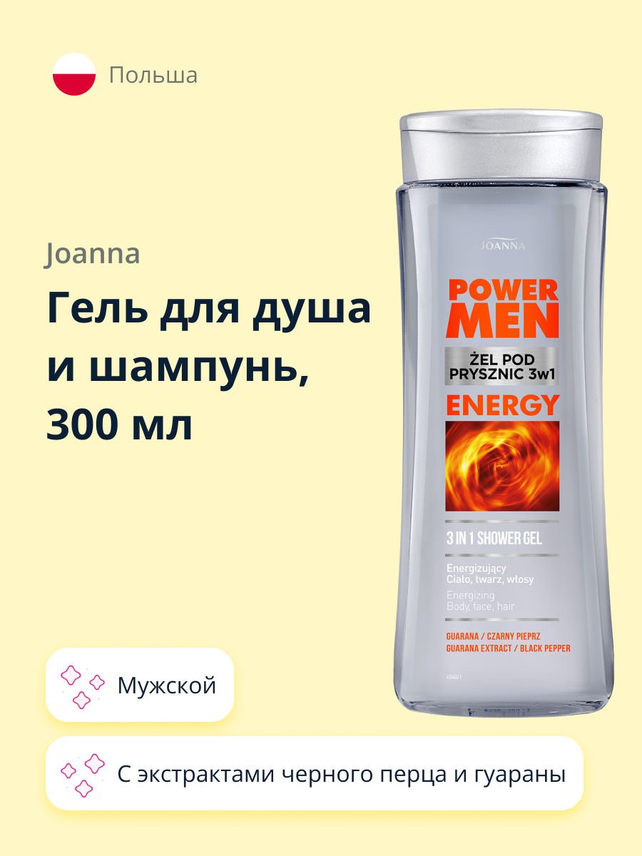 Гель JOANNA Energy 300 мл - фото 1