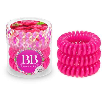 Резинка для волос Beauty Bar спираль малиновый 3 шт.