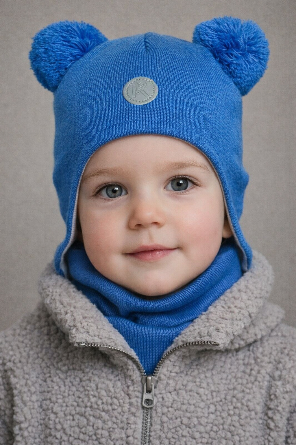 Шапка и снуд ПриКиндер U-Sp22529 цвет Голубой - фото 1