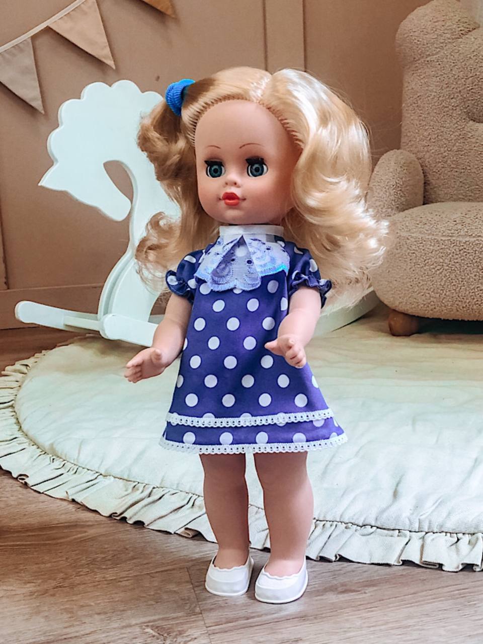 Кукла классическая СТРАНА КУКОЛ большая говорящая Маша высота 40 см 19-07.3 - фото 16