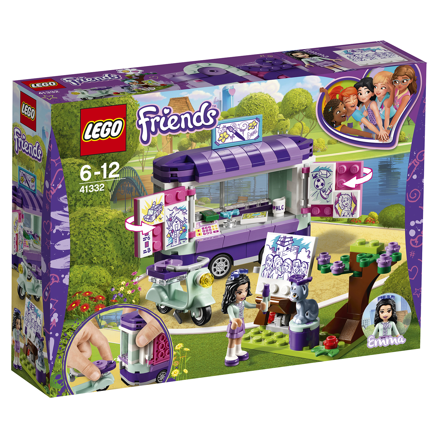 Конструктор LEGO Friends Передвижная мастерская Эммы блочный - фото 2