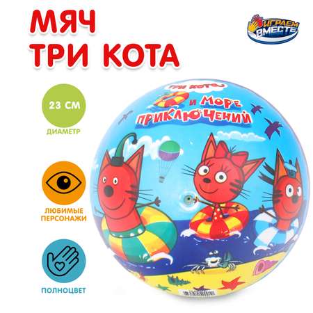 Мяч Играем вместе Три кота 386118