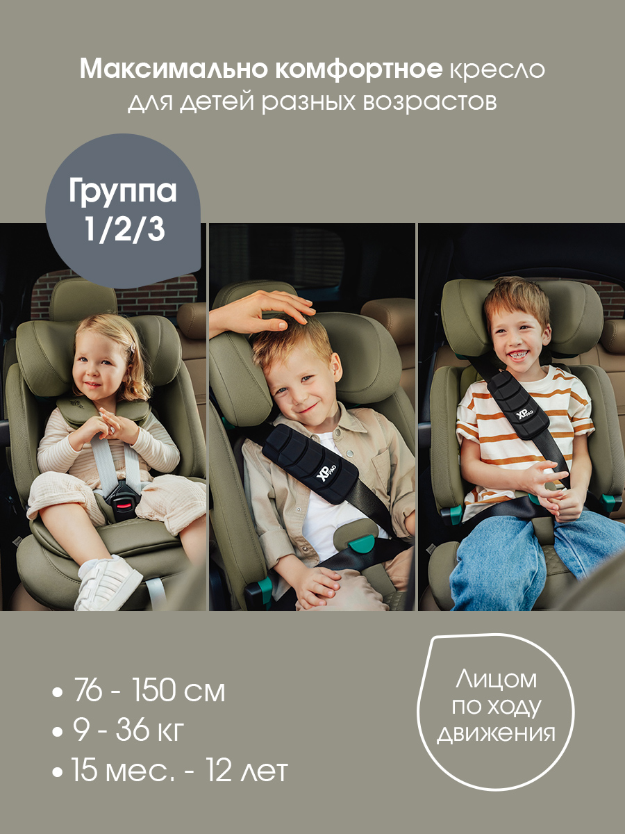 Автокресло Britax Roemer Advansafix Pro Lux Isofix 1/2/3 (9-36 кг) хаки - фото 2