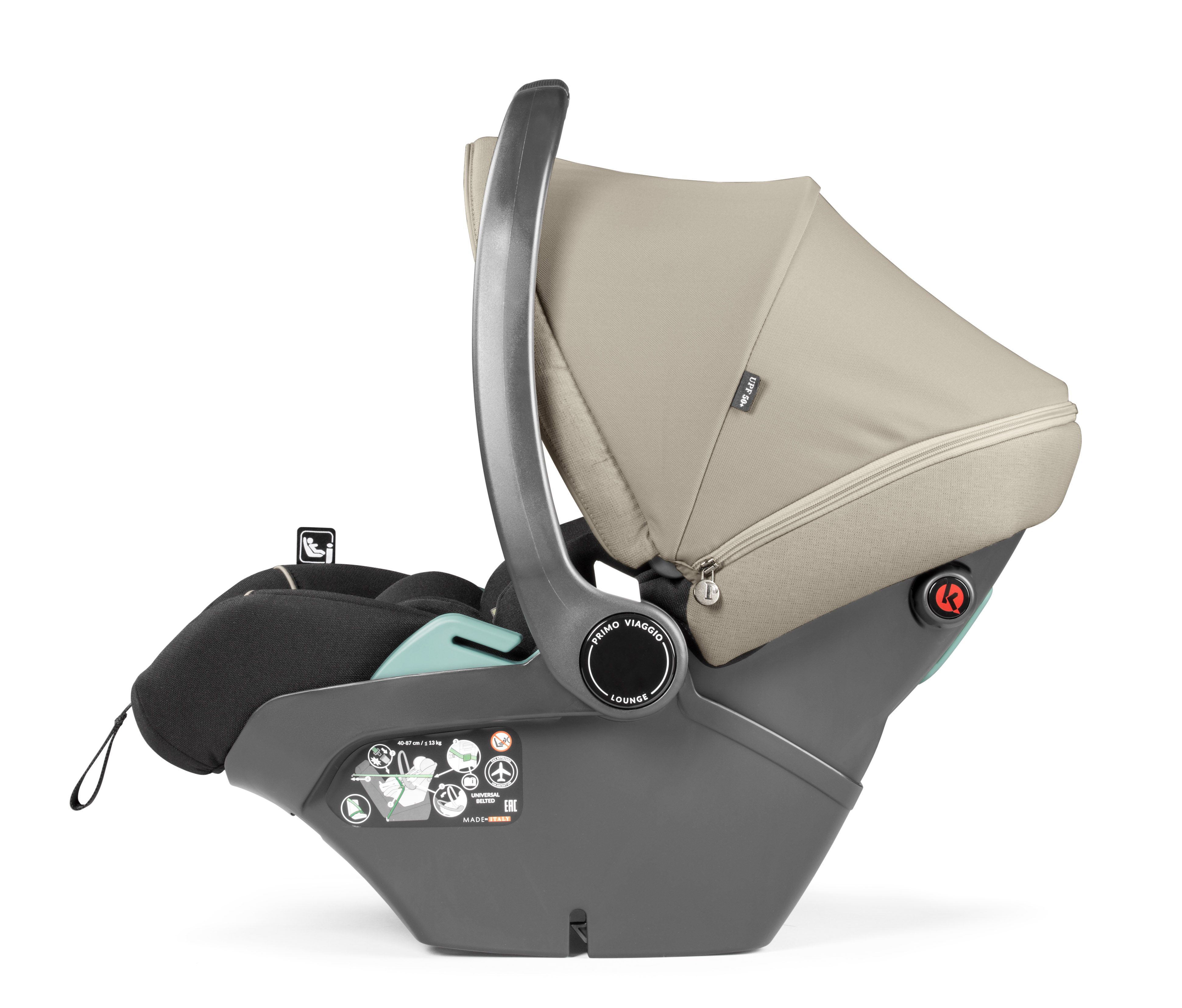 Автокресло Peg-Perego Lounge 0 (0 -13 кг) бежевый - фото 3