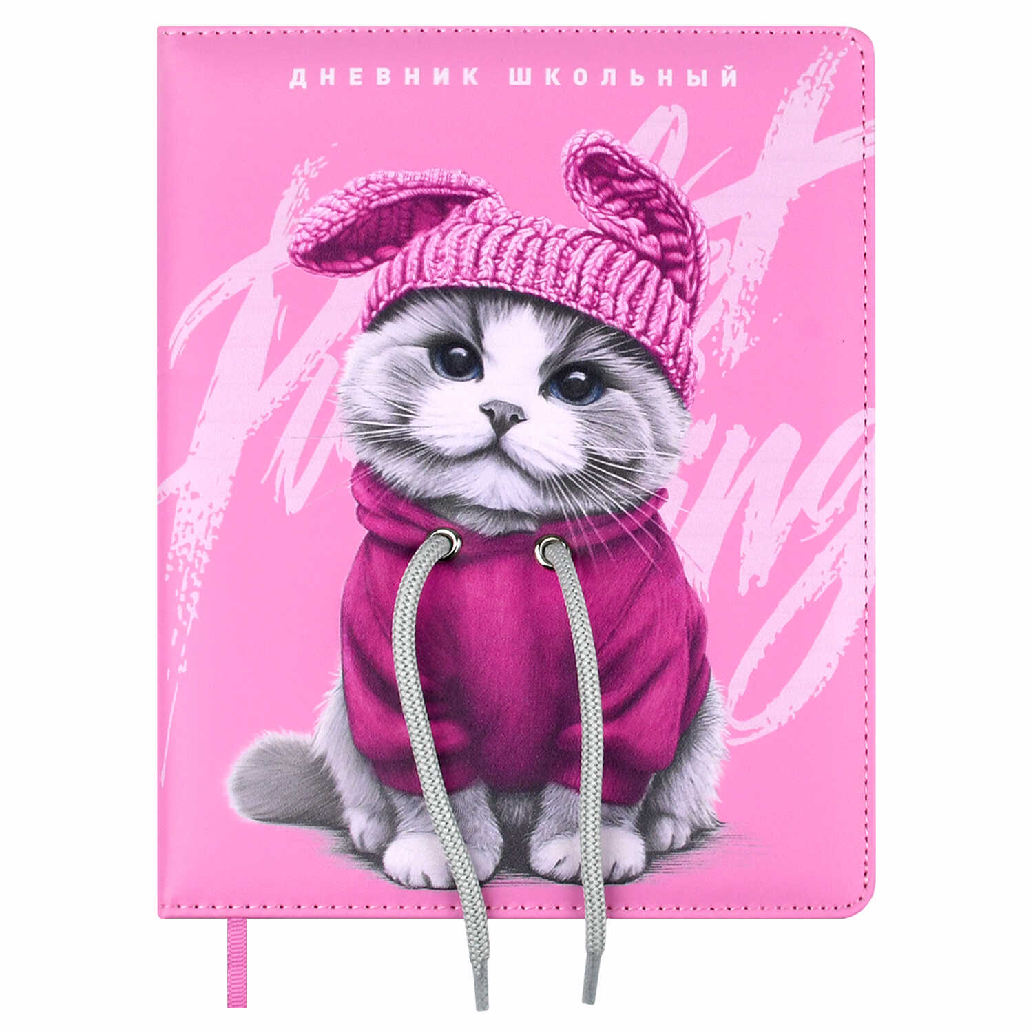 Дневник школьный Феникс + Котик в худи - фото 1