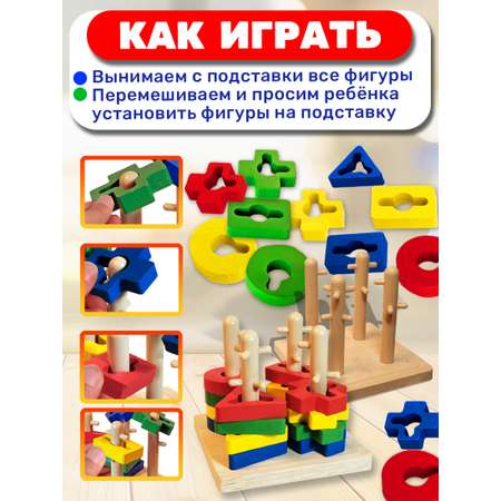Игрушка BONNY CAT сортер Изучаем цвета и фигуры