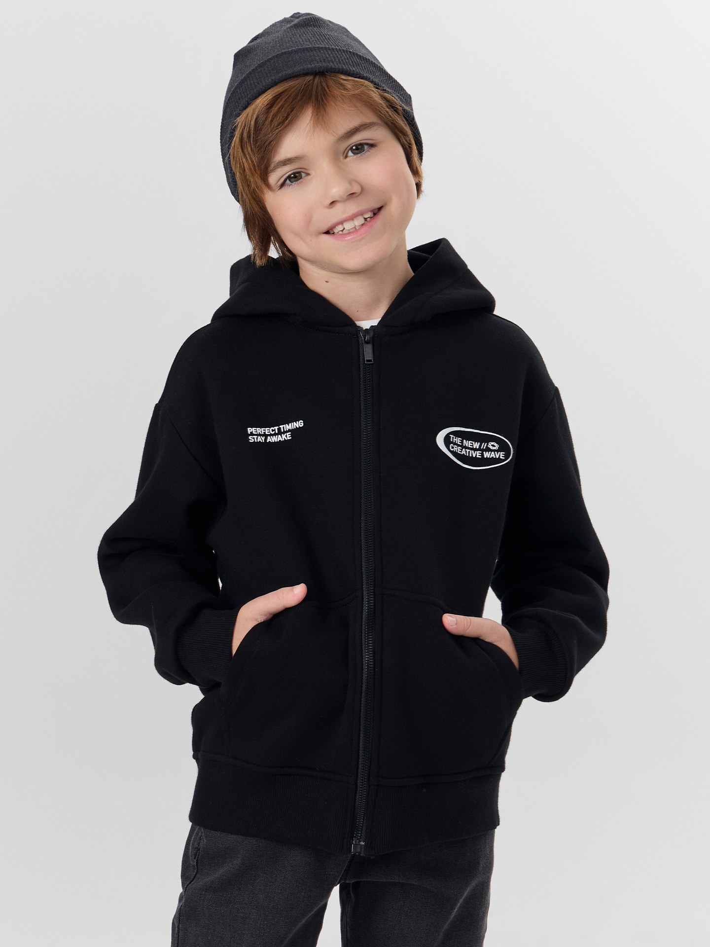 Толстовка Mark Formelle (Марк Формэль) 363332/1/черный +печать3 - фото 2